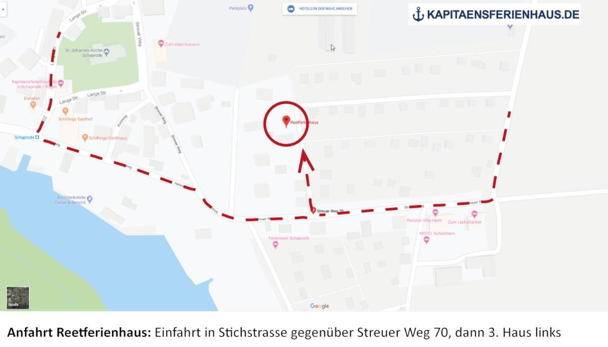 Reetferienhaus - Schaprode Hafen Eksteriør billede